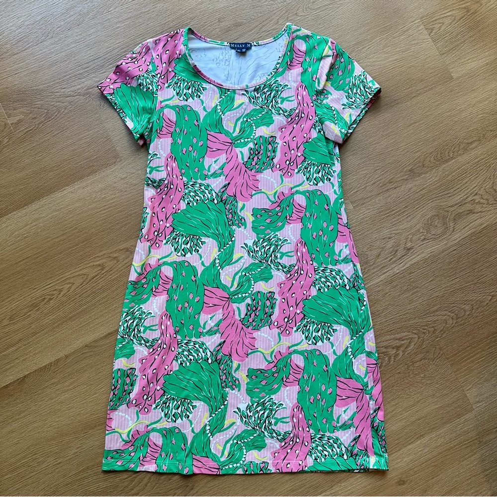 Melly M Leaf Pattern Dress